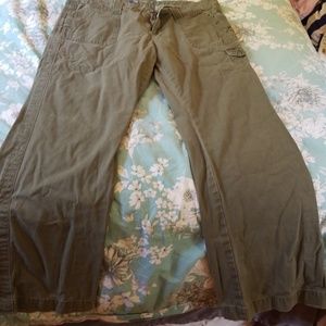 Army green tattered cargo pant 14